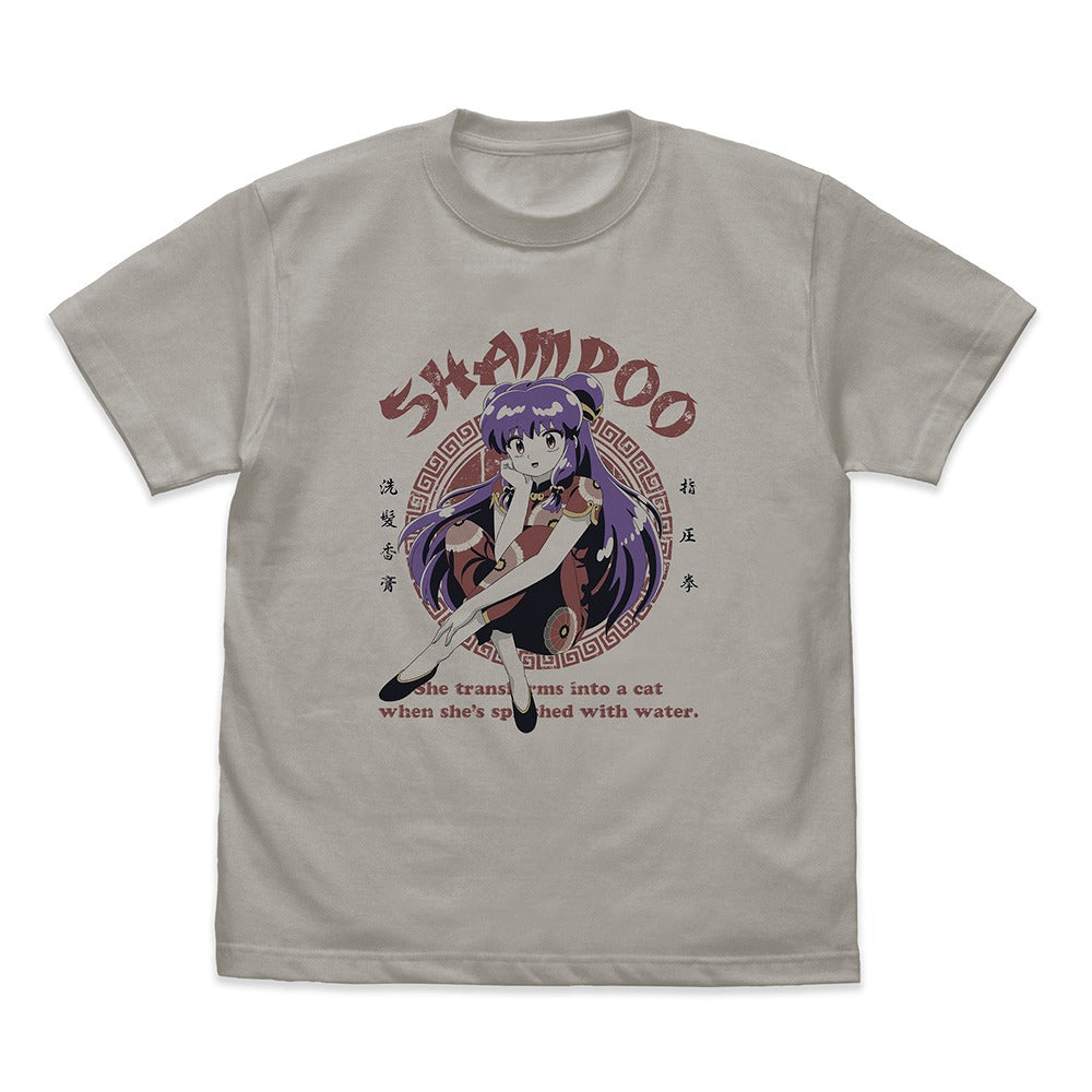 らんま1/2 シャンプー Tシャツ LIGHT GRAY XL 【01/24頃入荷】