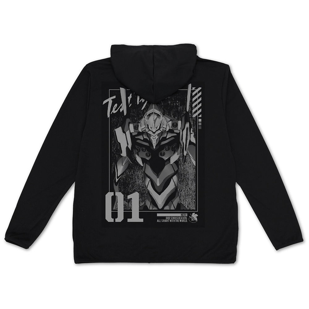 EVANGELION エヴァ初号機 薄手ドライパーカー GRAY L 【01/24頃入荷】