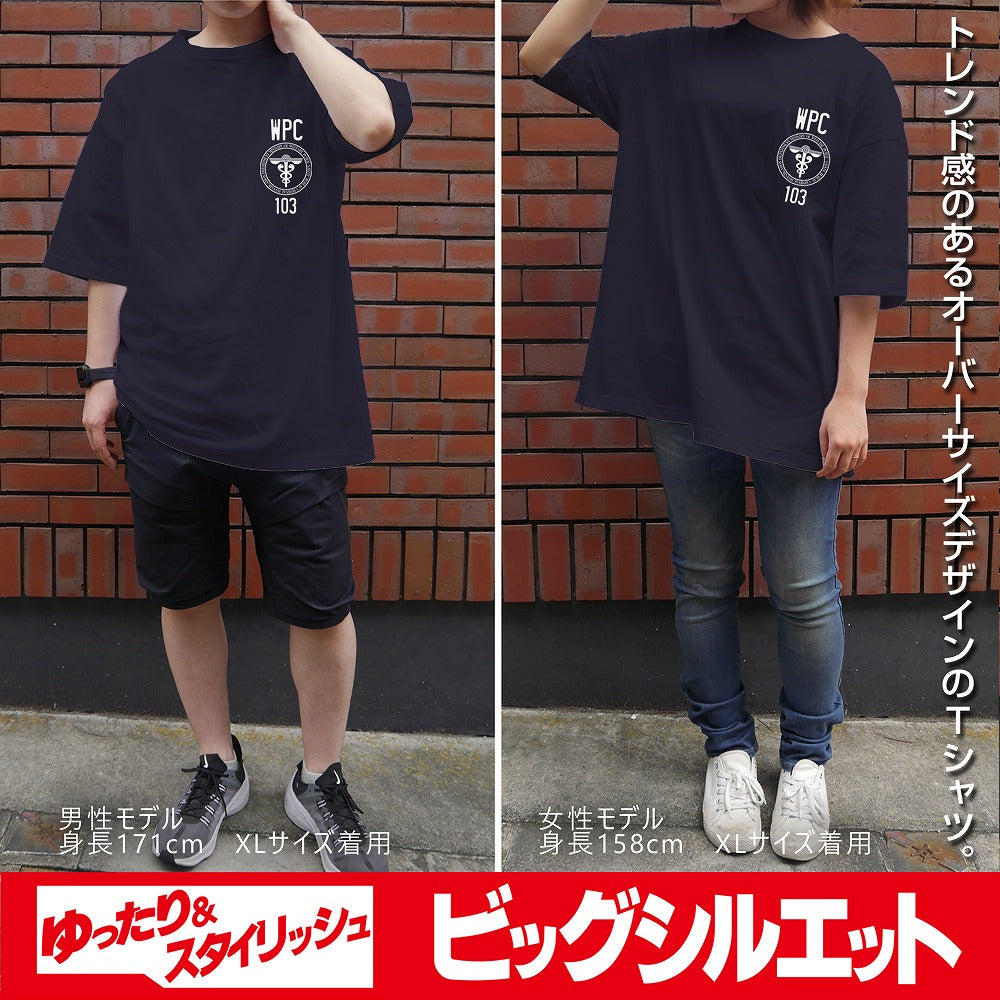 PSYCHO-PASS サイコパス 3 公安局 ビッグシルエットTシャツ NAVY XL 【01/24頃入荷】