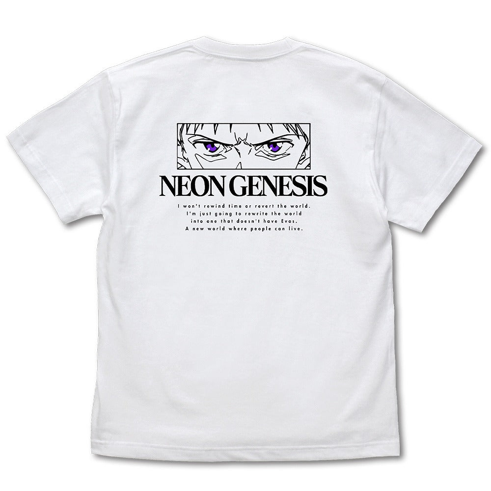 EVANGELION 『さようなら、全てのエヴァンゲリオン。』 Tシャツ WHITE L 【01/24頃入荷】