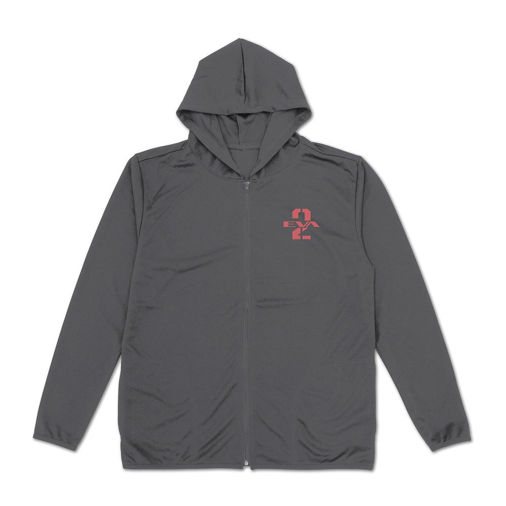 EVANGELION 式波・アスカ・ラングレー 薄手ドライパーカー GRAY XXL 【01/24頃入荷】