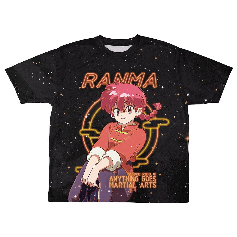らんま1/2 らんま 両面フルグラフィックTシャツ ネオンサインVer. M 【01/24頃入荷】