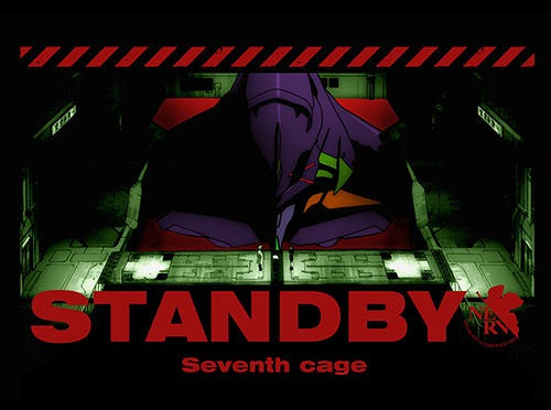 EVANGELION エヴァ初号機 STANDBY Tシャツ BLACK M 【01/24頃入荷】