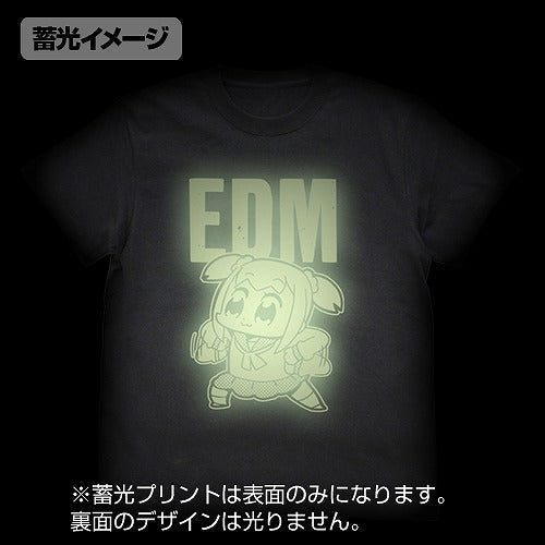 ポプテピピック EDM Tシャツ蓄光Ver. BLACK L 【02/04頃入荷】