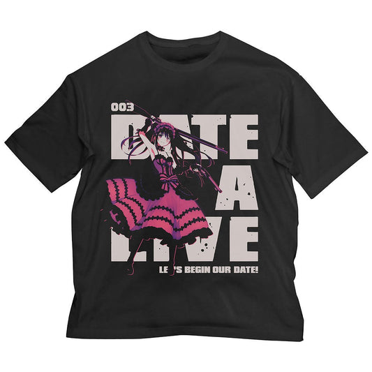 デート・ア・ライブIV 時崎狂三 ビッグシルエットTシャツ BLACK XL 【02/04頃入荷】