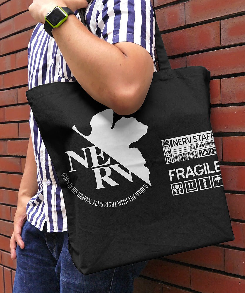 EVANGELION ネルフ ラージトート BLACK 【01/24頃入荷】
