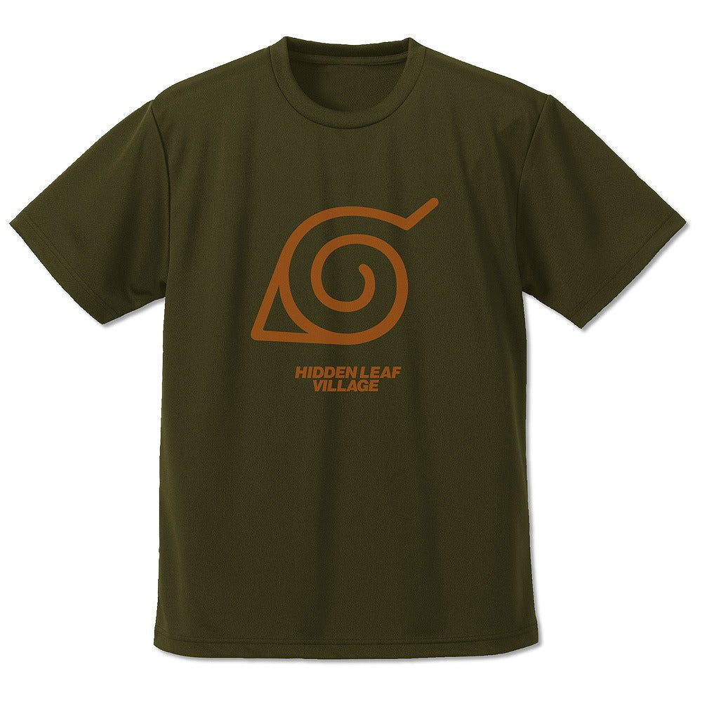 NARUTO-ナルト- 疾風伝 木ノ葉隠れの里 ドライTシャツ OD M 【01/24頃入荷】
