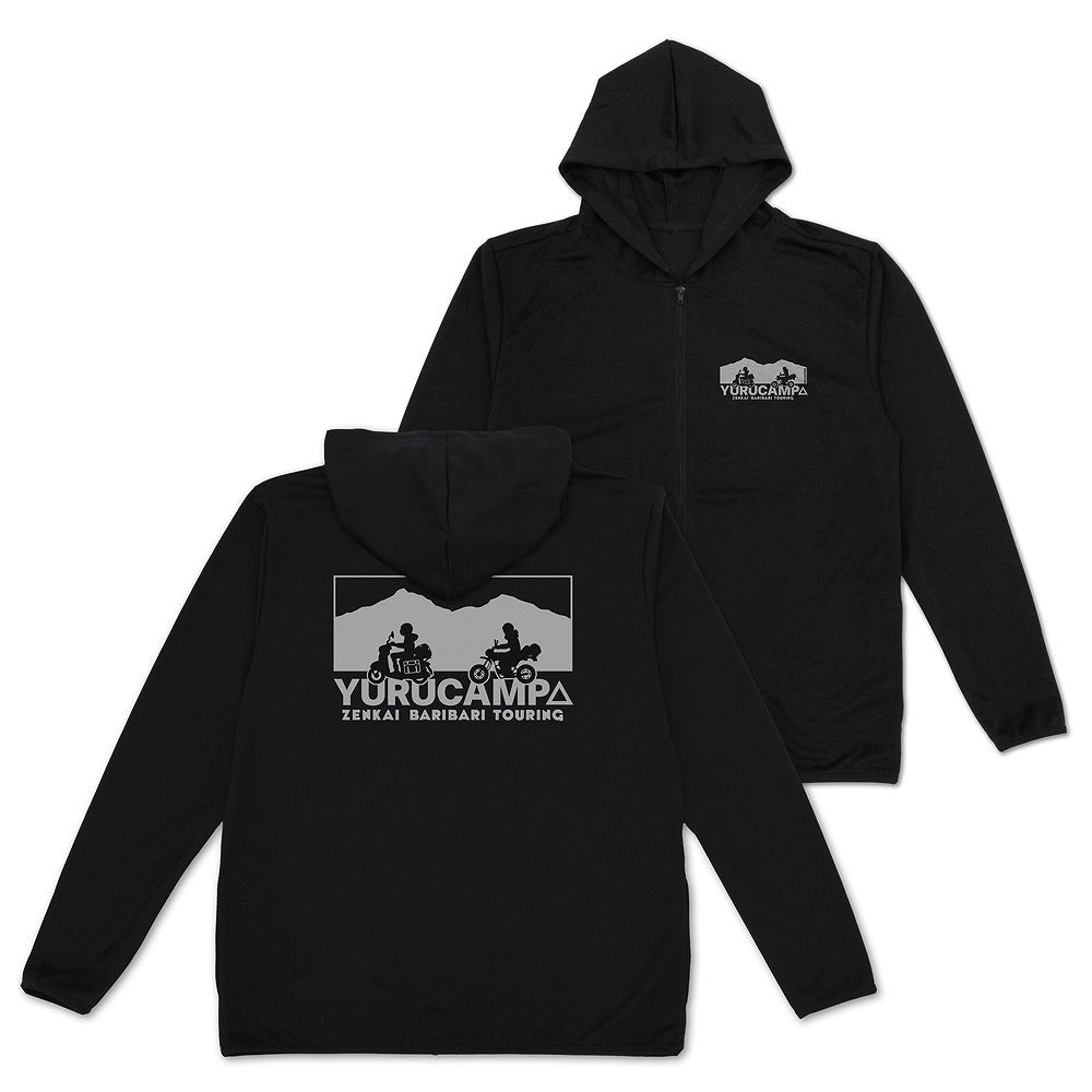 『ゆるキャン△ SEASON3』 リン・綾乃ツーリング 薄手ドライパーカー BLACK XXL 【01/24頃入荷】