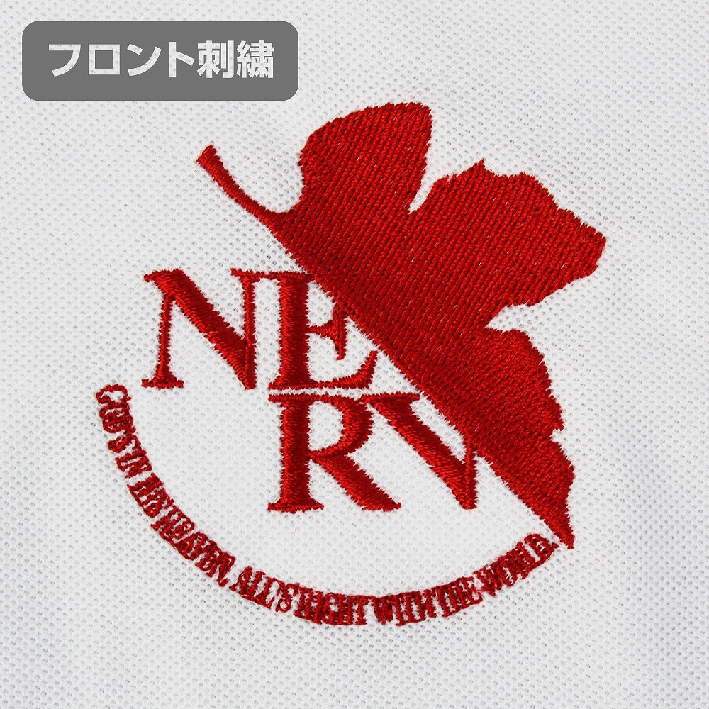 EVANGELION NERV 刺繍ポロシャツ BLACK M 【01/24頃入荷】