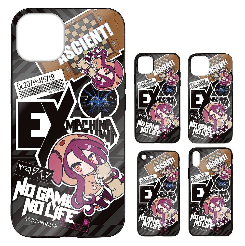 ノーゲーム・ノーライフ ゼロ シュヴィ ステッカー風 強化ガラスiPhoneケース 13・14共用 【01/24頃入荷】