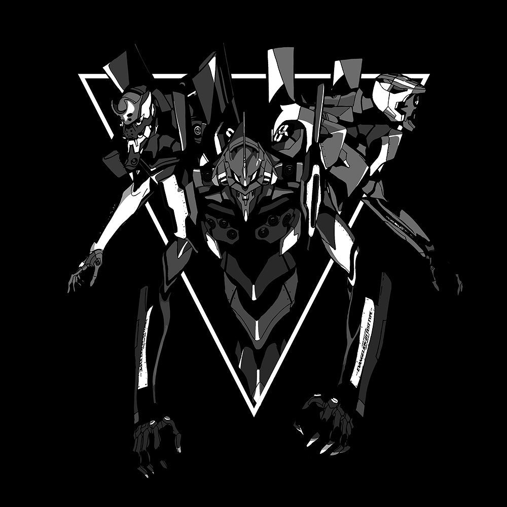 EVANGELION トライアングル Tシャツ BLACK M 【01/24頃入荷】