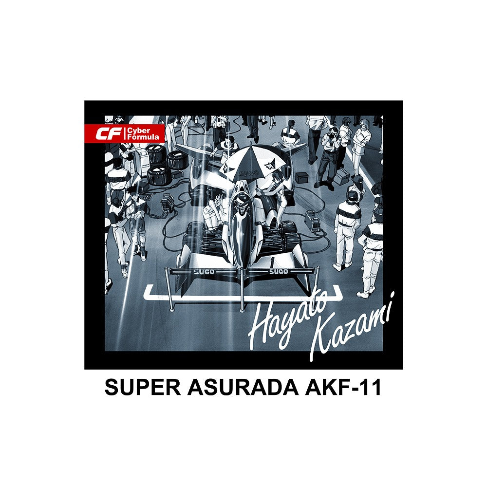 新世紀GPXサイバーフォーミュラ スーパーアスラーダ AKF-11 ワンシーンプリントTシャツ WHITE M 【02/04頃入荷】