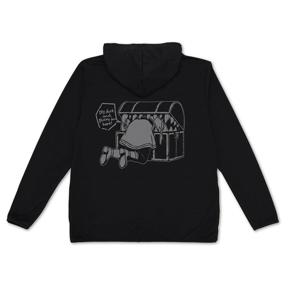 葬送のフリーレン ミミックに食べられるフリーレン 薄手ドライパーカー BLACK XL 【02/04頃入荷】