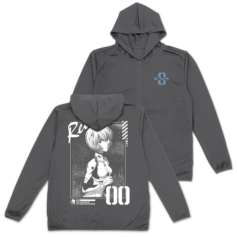 EVANGELION 綾波レイ 薄手ドライパーカー BLACK L 【01/24頃入荷】