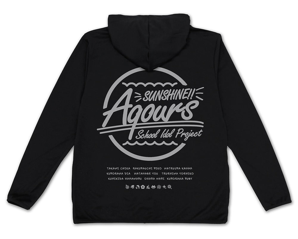 ラブライブ!サンシャイン!! Aqours 薄手ドライパーカー BLACK S 【02/04頃入荷】