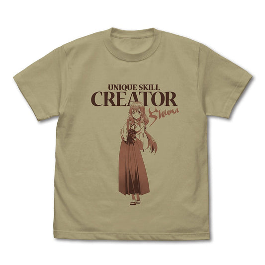 転生したらスライムだった件 巫女姫シュナ Tシャツ SAND KHAKI S 【01/24頃入荷】