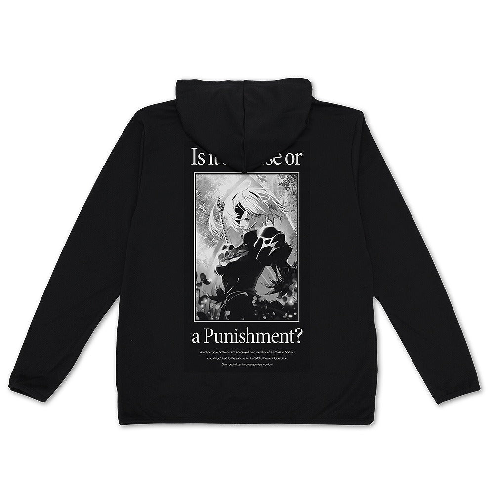 NieR:Automata Ver1.1a 2B 薄手ドライパーカー BLACK M 【12/24頃入荷】