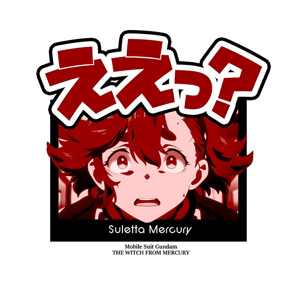 機動戦士ガンダム 水星の魔女 スレッタ ええっ? Tシャツ WHITE XL 【03/16頃入荷】