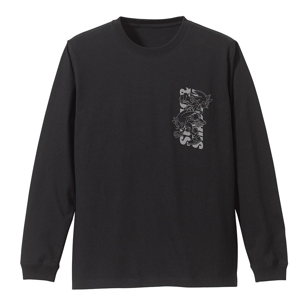 ソニック・ザ・ヘッジホッグ SONIC&SHADOW 袖ロングスリーブTシャツ WHITE L 【01/24頃入荷】