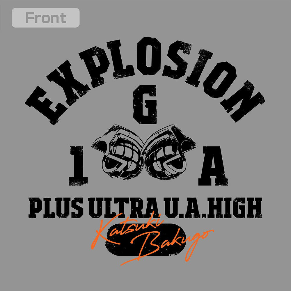 TVアニメ『僕のヒーローアカデミア』 爆豪勝己 カレッジ プルオーバーパーカー MIX GRAY M 【03/04頃入荷】