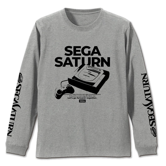 セガサターン 袖リブロングスリーブTシャツ MIX GRAY M 【01/24頃入荷】