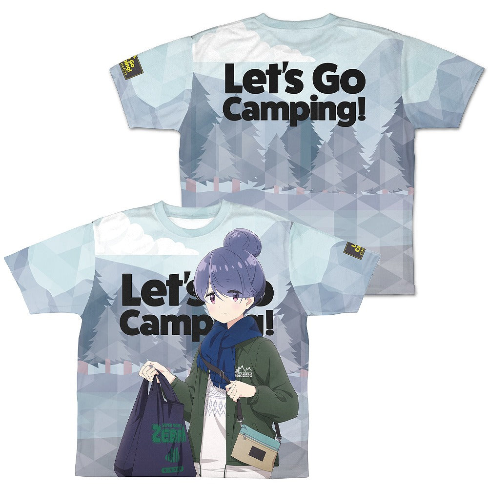 『ゆるキャン△ SEASON３』 描き下ろし 志摩リン 両面フルグラフィックTシャツ ゼブラで.. M  【03/24頃入荷】