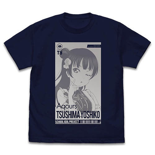 ラブライブ！サンシャイン!! 津島善子 Tシャツ ALL STARS Ver. NAVY XL 【02/04頃入荷】