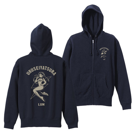 TVアニメ『うる星やつら』 ラムの電撃 ジップパーカー NAVY L  【02/16頃入荷】