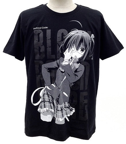 中二病でも恋がしたい！ 小鳥遊六花Tシャツ BLACK XL 【01/24頃入荷】