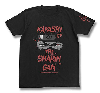 NARUTO-ナルト- 疾風伝 写輪眼のカカシTシャツ BLACK M 【01/24頃入荷】