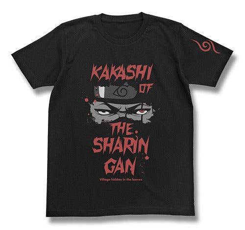 NARUTO-ナルト- 疾風伝 写輪眼のカカシTシャツ BLACK M 【01/24頃入荷】