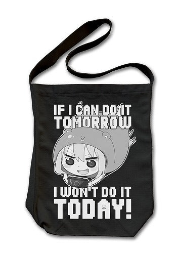 干物妹！うまるちゃん 今日はやらないショルダートート BLACK 【01/24頃入荷】
