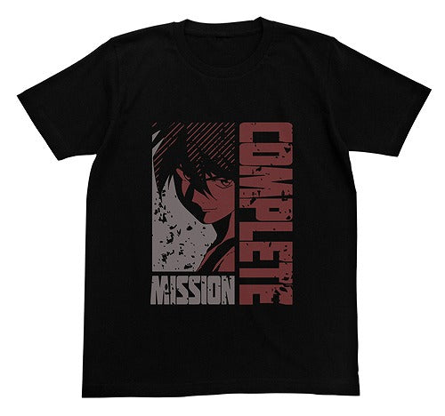 新機動戦記ガンダムW 任務完了Tシャツ  BLACK L 【02/04頃入荷】
