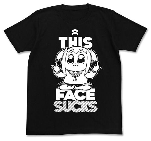 ポプテピピックSUCKS Tシャツ BLACK L 【02/04頃入荷】