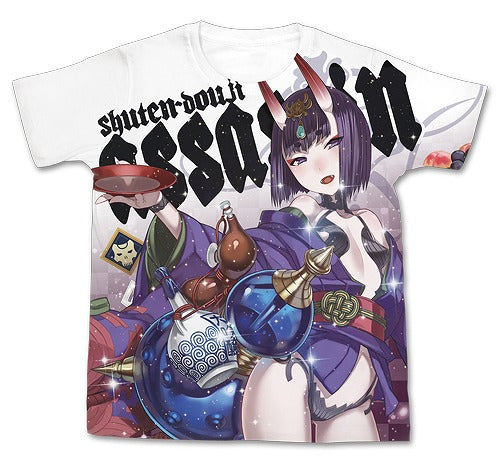 Fate/Grand Order アサシン/酒呑童子フルグラ.. Grand Order ｱｻｼﾝ/酒呑童子ﾌﾙｸﾞﾗﾌｨｯｸTｼｬﾂ/WHITE S  【03/24頃入荷】