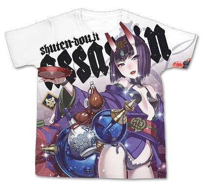 Fate/Grand Order アサシン/酒呑童子フルグラ.. Grand Order ｱｻｼﾝ/酒呑童子ﾌﾙｸﾞﾗﾌｨｯｸTｼｬﾂ/WHITE S  【03/24頃入荷】