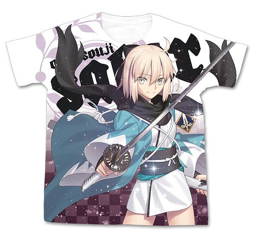 Fate/Grand Order セイバー/沖田総司フルグラ.. Grand Order ｾｲﾊﾞｰ/沖田総司ﾌﾙｸﾞﾗﾌｨｯｸTｼｬﾂ/WHITE M  【03/24頃入荷】
