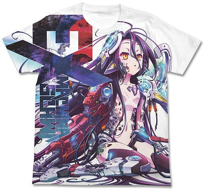 ノーゲーム・ノーライフ ゼロ シュヴィ フルグラフィックTシャツ WHITE M 【01/24頃入荷】