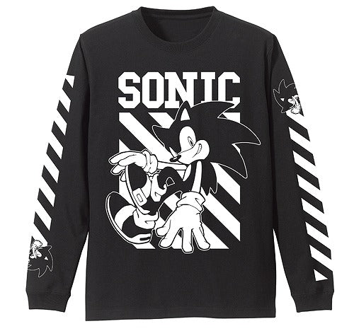 ソニック・ザ・ヘッジホッグ SONIC ロングスリーブTシャツ BLACK M 【01/24頃入荷】