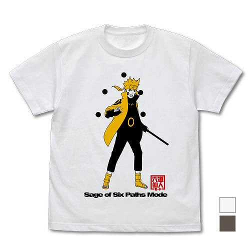 NARUTO-ナルト- 疾風伝 六道仙人モード ナルト Tシャツ CHARCOAL XL 【01/24頃入荷】