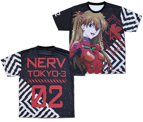 EVANGELION 式波・アスカ・ラングレー 両面フルグラフィックTシャツ M 【01/24頃入荷】