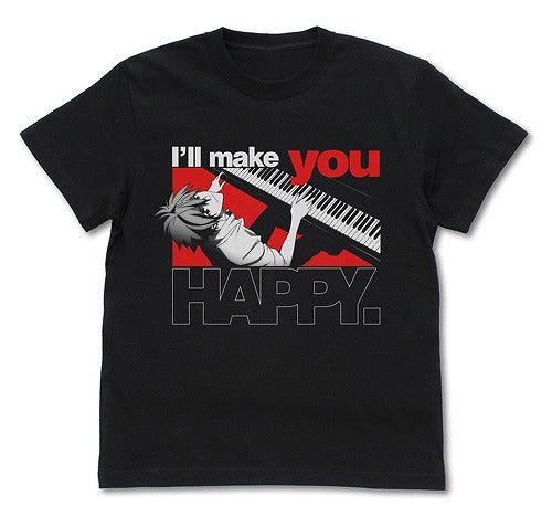 EVANGELION 渚カヲルとピアノ Tシャツ BLACK XL 【01/24頃入荷】