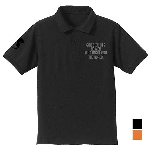 EVANGELION ネルフ ポロシャツ BLACK XL 【01/24頃入荷】
