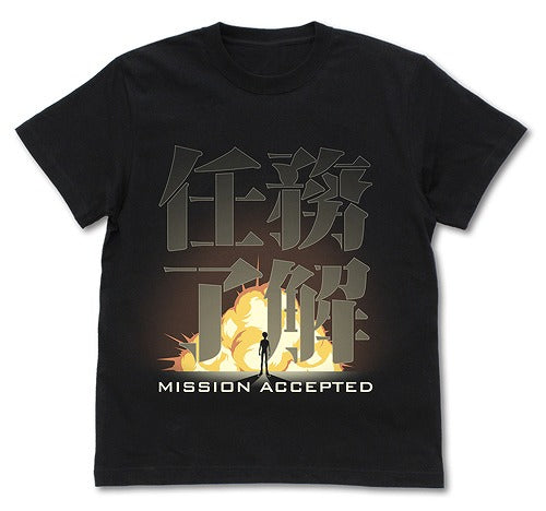 新機動戦記ガンダムW 任務了解 Tシャツ  BLACK XL 【02/04頃入荷】
