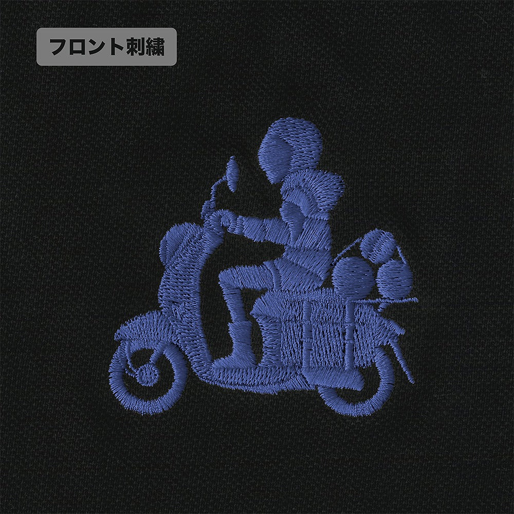 『ゆるキャン△ SEASON３』 バイク志摩リン ワンポイント刺繍ポロシャツ INDIGO XL  【03/24頃入荷】