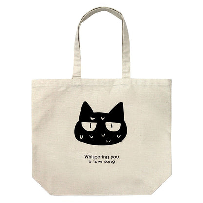 ささやくように恋を唄う ネコ ラージトート NATURAL 【01/24頃入荷】