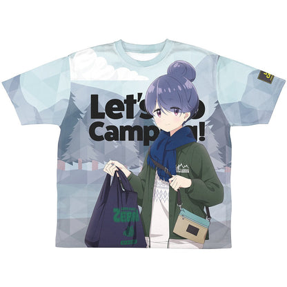 『ゆるキャン△ SEASON３』 描き下ろし 志摩リン 両面フルグラフィックTシャツ ゼブラで.. L  【03/24頃入荷】
