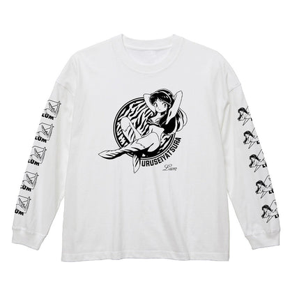 TVアニメ『うる星やつら』 ラム ビッグシルエットロングスリ..  WHITE XL 【02/04頃入荷】