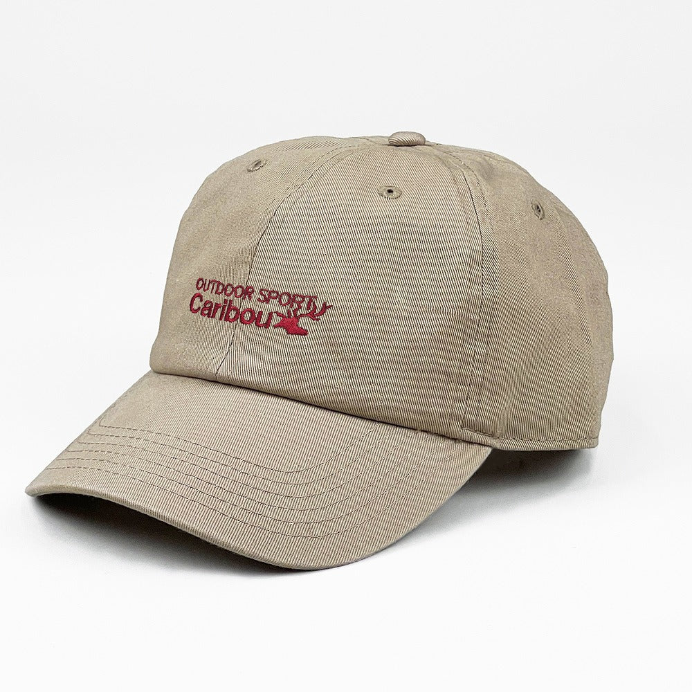 『ゆるキャン△ SEASON３』 カリブー 刺繍ローキャップ KHAKI  【03/24頃入荷】