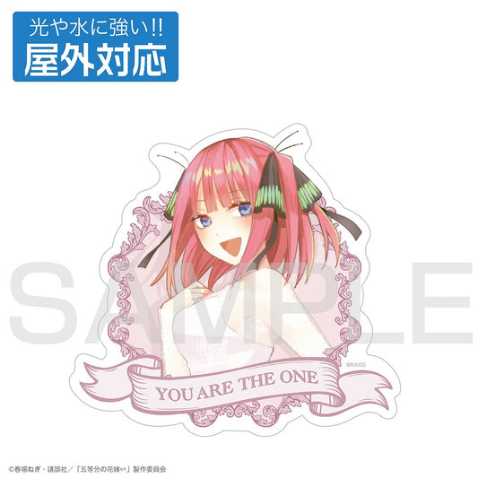 五等分の花嫁∽ 中野二乃 屋外対応ステッカー 【04/04頃入荷】